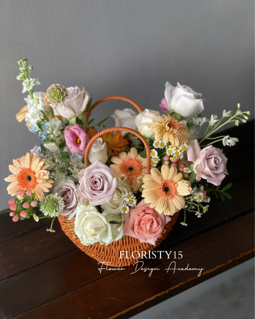 Romilly (Fresh Flower Basket)
