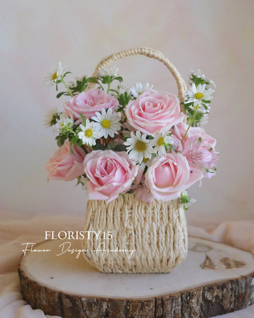 Pearl (Fresh Flower Basket)