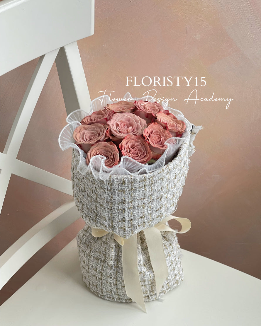 Maise (Chanel Style Cappuccino Rose Bouquet)