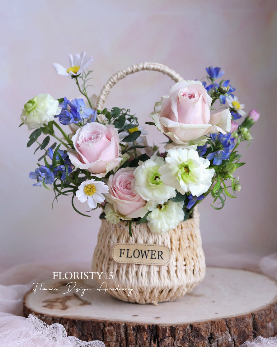 Megan (Fresh Flower Basket)