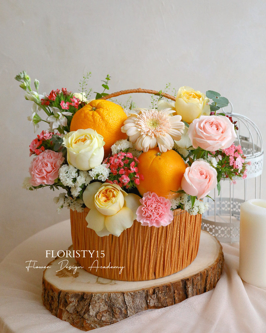 Orrell (Fresh Flower & Fruit Basket)