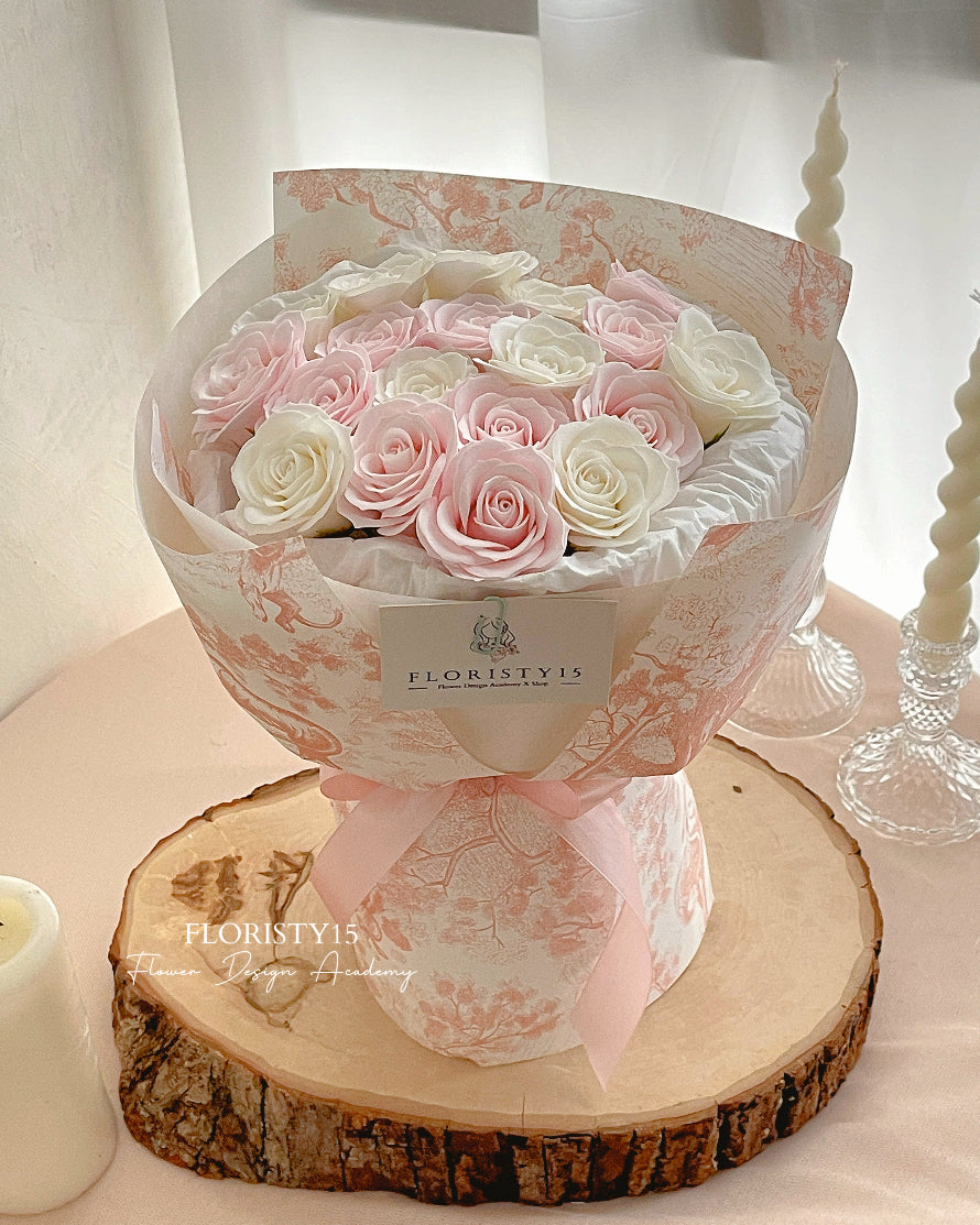 Strawbae (Soap Flower Bouquet)
