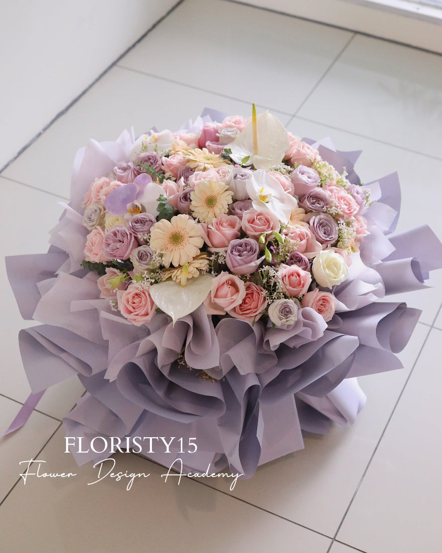 Thinking of You (Assorted Lilac/Vintage Rose Bouquet)