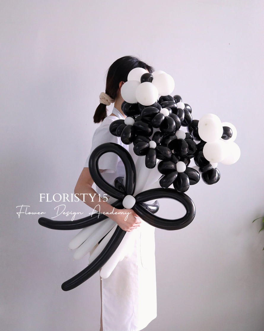 Zebra (Flower Balloon Bouquet)
